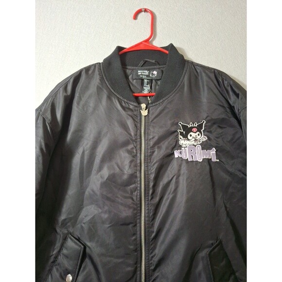 Kuromi Hello Kitty & Friends x Forever 21 Medium Sanrio Collab Bomber Jacket EMO - Picture 3 of 16